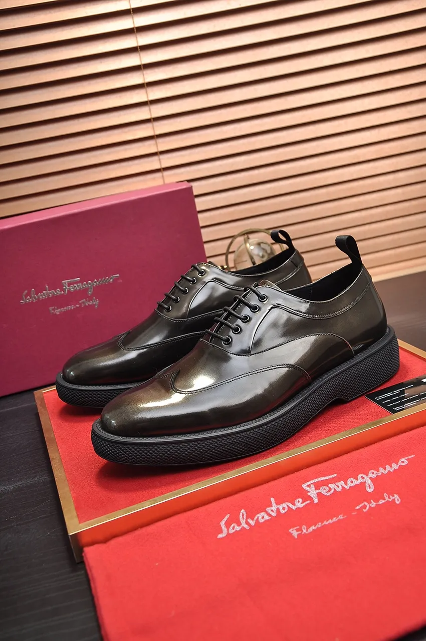 Men's shoes 💰720💶 [Ferragamo/Ferragamo] The latest model in the counter. Original imported open-sided high-quality cowhide hand-woven + imported 🐂 cowhide + original luxury metal buckle + original combination outsole. Comparison without pressure 38--45 (45 custom-made)